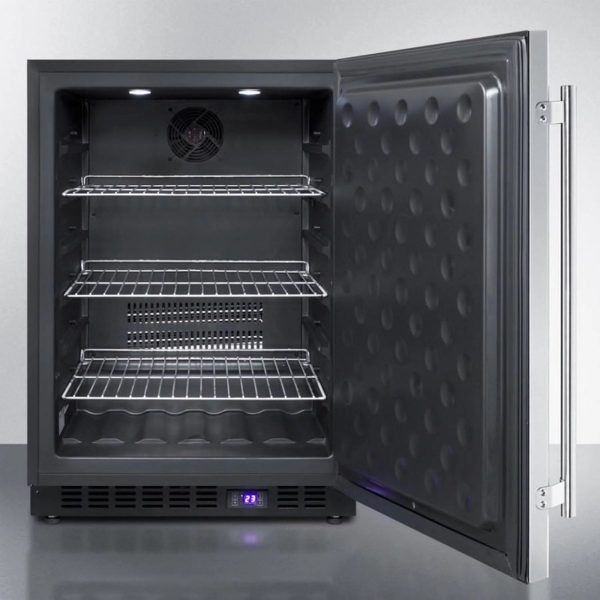 24" Wide Outdoor All-Freezer, Black Cabinet - Image 4