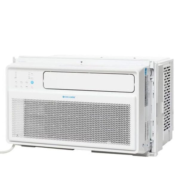 Cool-Living 8,000 BTU AC Unit 42db Ultra Quiet, 35% Energy Savings Digital Display and Remote, White