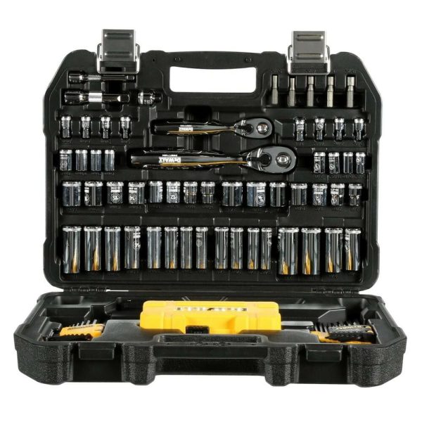 DEWALT DWMT73801 108-Piece Mechanics Tool Set (6pt 1/4" & 3/8" Drive) (SAE & Met - Image 3