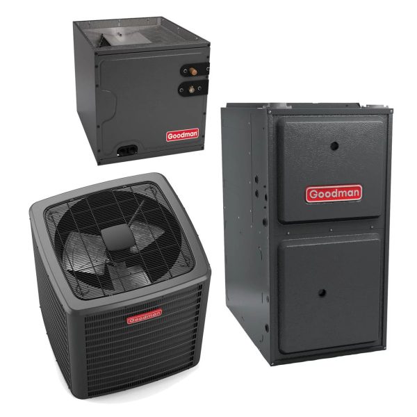 Goodman Classic Series 2.5 Ton 14.5 SEER2 80,000 Btu 92% Afue Gas System (9-Speed Motor 17.5" Wide) - GSXB403010 - CAPTA3626B4 - GM9S920803BN