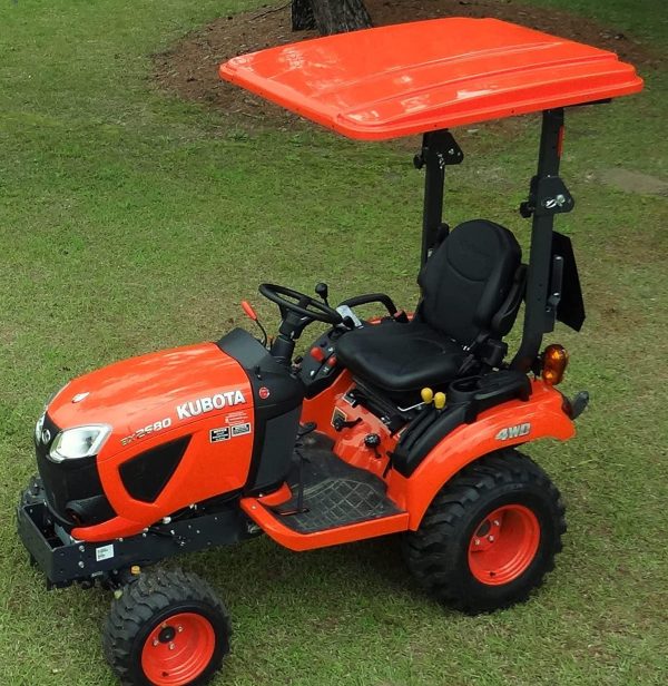 Orange Canopy for Kubota Tractor (45′′ x 50′′) Made in USA - Image 3