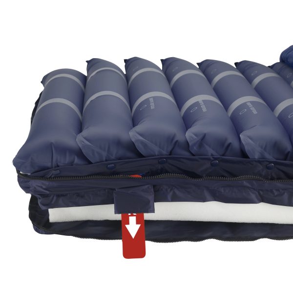 Drive Medical Med-Aire Assure 5" Air with 3" Foam Base Alternating Pressure and Low Air Loss Mattress System - Image 2