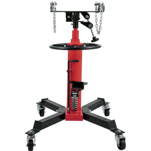 BENTISM Transmission Jack 1100 lbs 2-Stage Hydraulic High Lift Vertical Telescopic,Red - Image 9