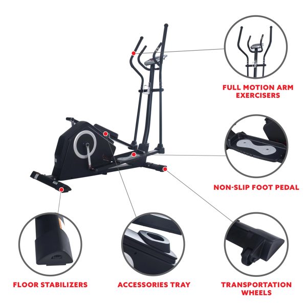 Sunny Health & Fitness Programmable Cardio Elliptical Machine Cross Trainer for Home Exercise Workout Equipment , SF-E3890 - Image 6