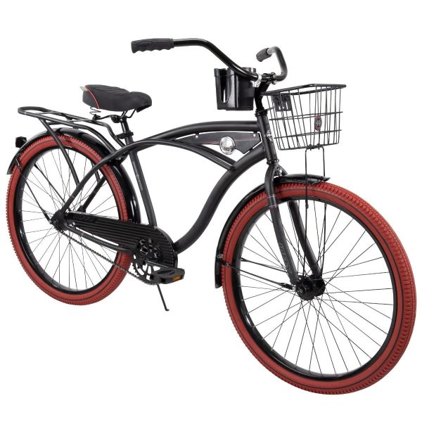 Huffy 26 In. Nel Lusso Men's Cruiser Bike, Black - Image 4