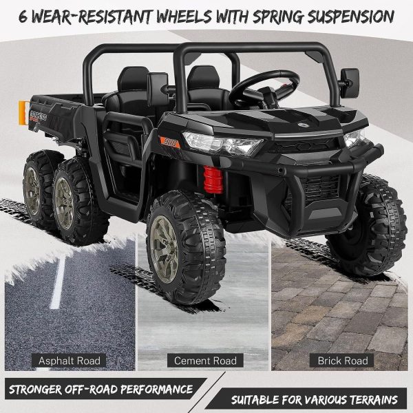 6-Wheel 24V UTV Ride-On with Dump Bed and 4WD Power - Image 8