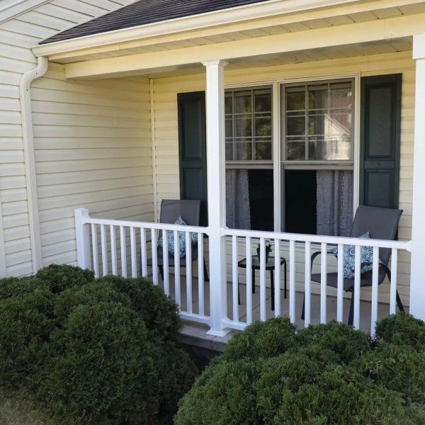 Veranda 4 in. x 4 in. x 100 in. White Vinyl Railing Post Wrap - Image 6