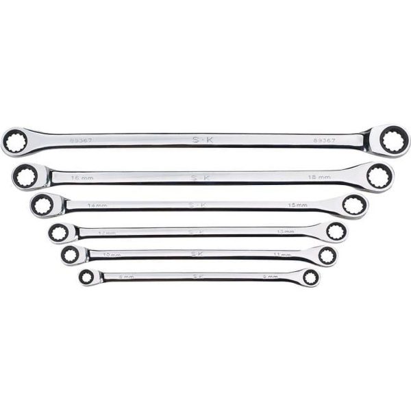 SK Tools SK89350 Metal Double BX Spline Wrench Set - 2XL - 6 Piece