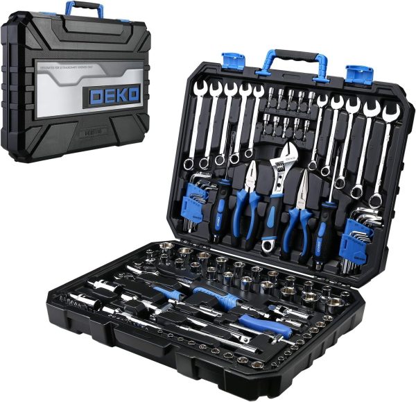 DEKOPRO 118 Piece Tool Kit Professional Auto Repair Tool Set Combination Package Socket Wrench with Most Useful Mechanics Tools - Image 9