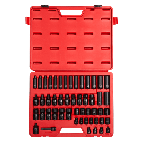 3/8" Drive 51 Piece Metric Impact Socket Set