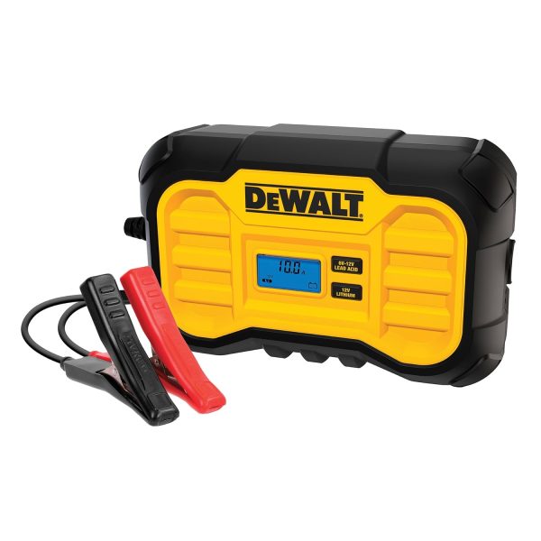 DEWALT DXAEC10 Professional 6-Volt/12-Volt 10-Amp Automatic Battery Charger/Maintainer, DXAEC10