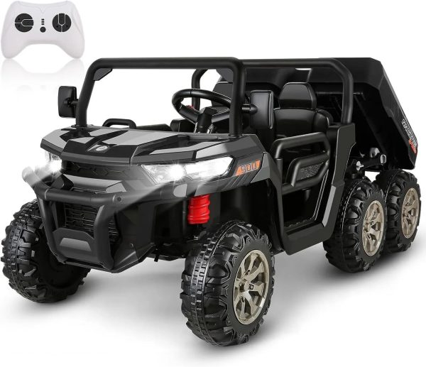 6-Wheel 24V UTV Ride-On with Dump Bed and 4WD Power - Image 4