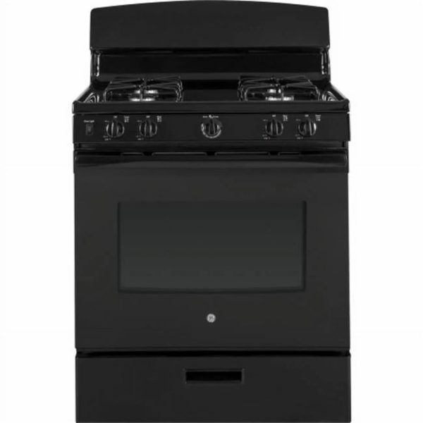 Natural Gas Freestanding Range, Black