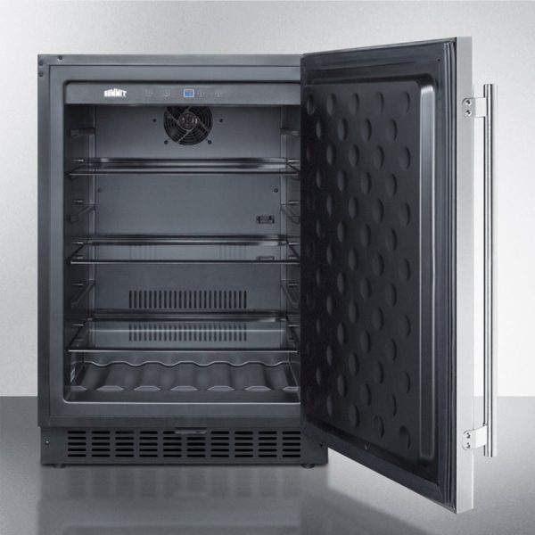 24" Wide Built-In All-Refrigerator, Stainless Steel Cabinet - Image 6