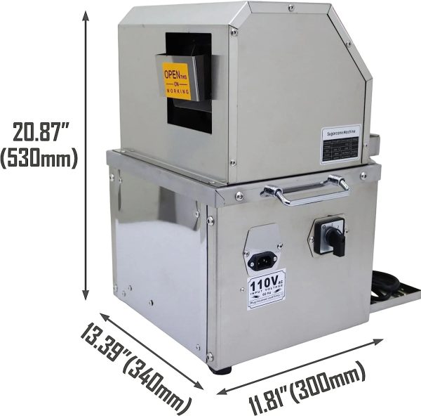 EQCOTWEA Electric Sugar Cane Juicer Press Machine Sugarcane Juice Extractor Commercial Juicing Kumquat Citrus Ginger - Image 2