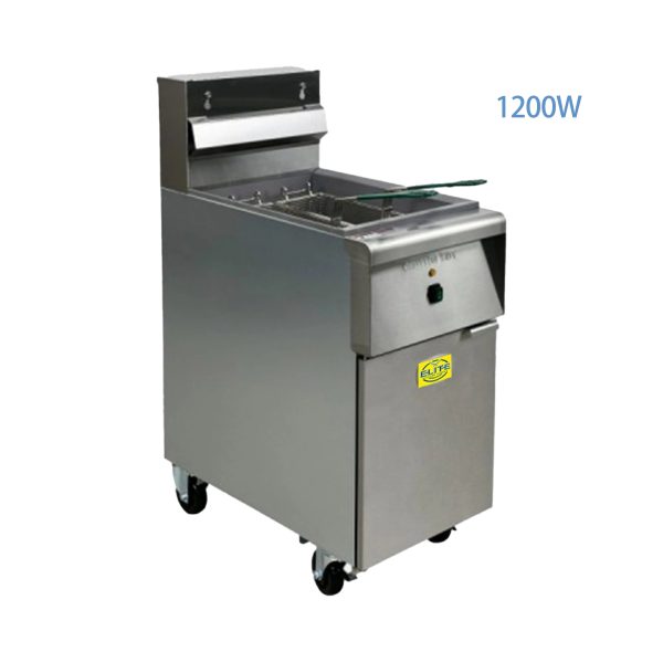 40lbs Electric Deep Fryer 220V, Commercial Fryer with Two Basket 1200W