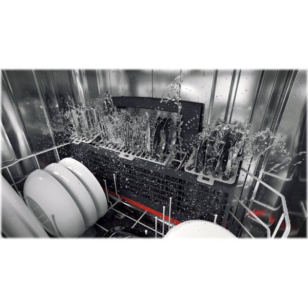 GE Profile- Hidden Control Built-In Dishwasher with Stainless Steel Tub, Fingerprint Resistance, 3rd Rack, 45 dBA - Stainless steel - Image 11