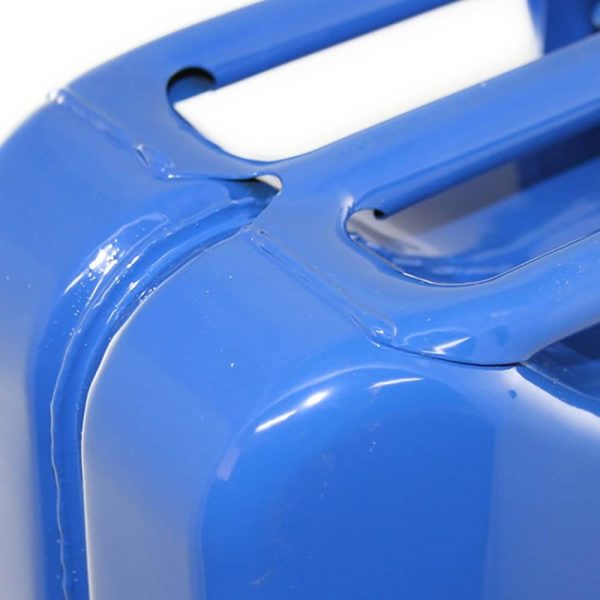 Wavian 3023 2.6 Gallon 9.8 Liter Steel Jerry Can with Spout, Blue - Image 4