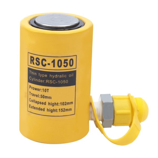 10T Hydraulic Cylinder Jack Low Profile Porta Power Ram RSC-1050 Single Acting 10T Hydraulic Ram Cylinder Jack with CP-180 Hydraulic Hand Pump for Machinery 10T Hydraulic Cylinder Ram Jack - Image 9