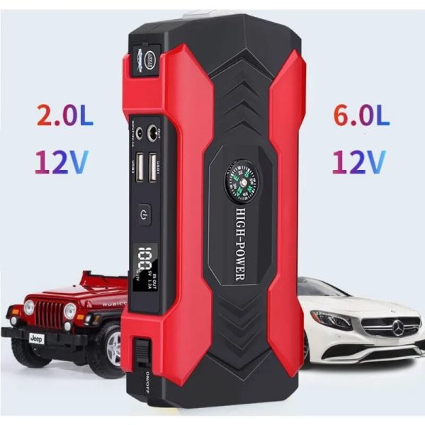 1000A Powerful Car Power Bank 12V Portable Booster Jump Starter Portable Car Jump Starter Powerbank Vehicle Auto Tools - Image 3