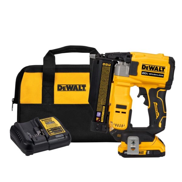 ATOMIC Compact Series 20V MAX Pin Nailer 23 Gauge Kit DCN623D1 from