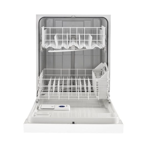 Whirlpool - 24" Front Control Built-In Dishwasher with 1-Hour Wash Cycle, 55dBA - White - Image 2