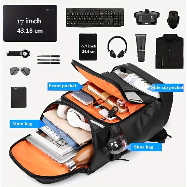 Large Capacity Men's Travel Backpack - Image 8