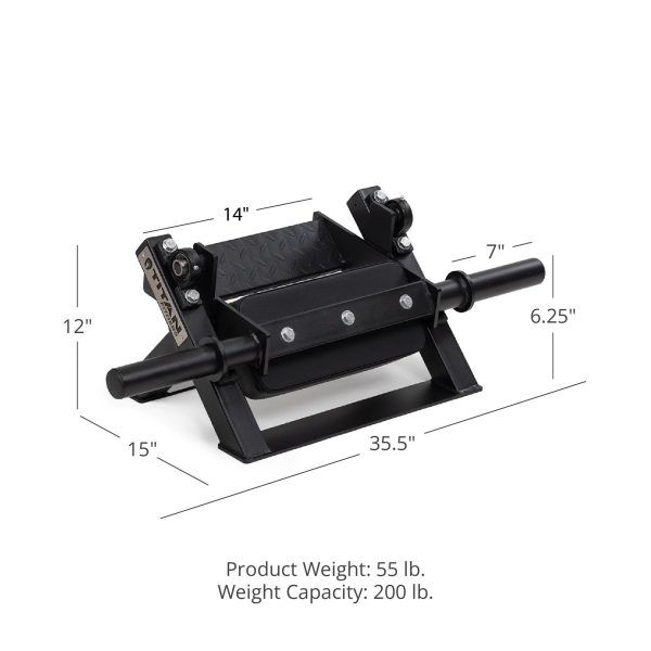 Titan Fitness Plate-Loaded Tibia Dorsi Calf Machine, Rated 200 LB, Fits Olympic-Sized Change Plates, Flexion Lower Body Training Calf Raise Machine, Leg Day Essential Tibia Isolation - Image 2