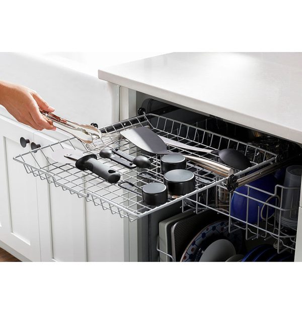 GE - Top Control Built-In Dishwasher with 3rd Rack, Dry Boost, 50 dBa - Black - Image 8