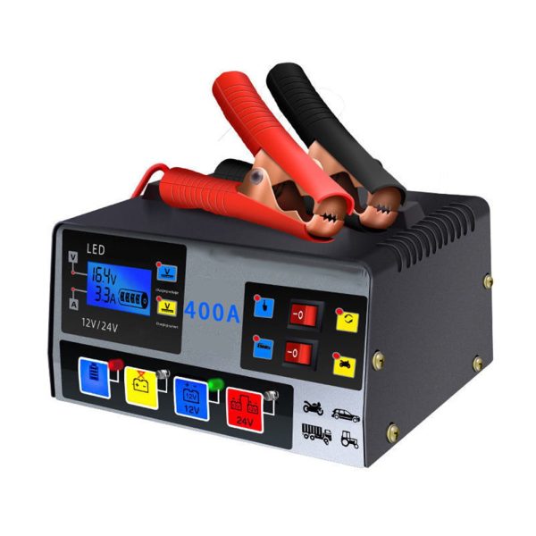 Car Battery Charger Fully Automatic High Frequency Intelligent Pulse Repair LCD - Image 4