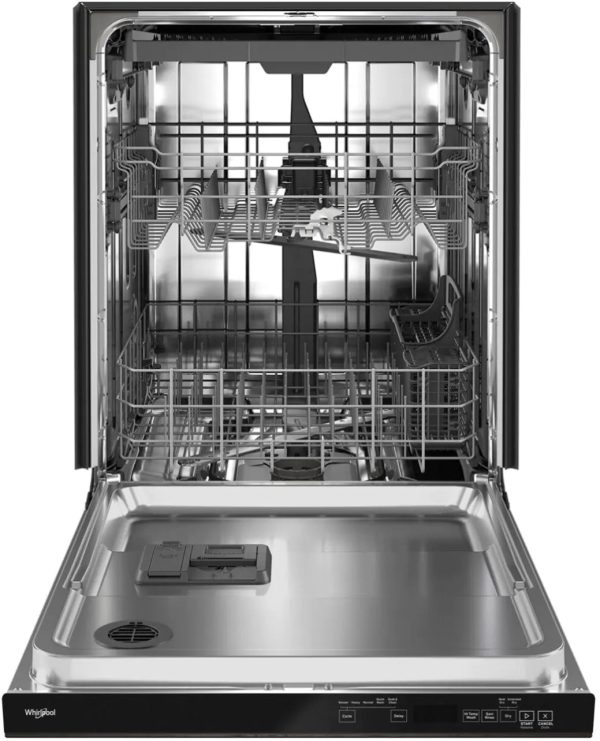 Whirlpool - 24" Top Control Built-In Dishwasher with Stainless Steel Tub, Large Capacity, 3rd Rack, 47 dBA - Stainless steel - Image 3