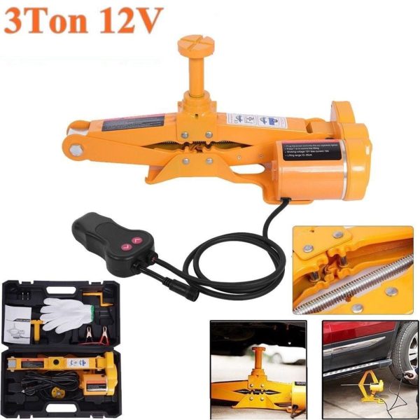 3Ton 12V DC Automotive Car Electric Jack Lifting SUV Van Garage and Emergency Equipment - Image 6