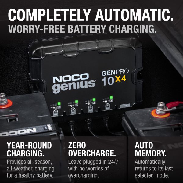 NOCO Genius GENPRO10X4 4-Bank 40A (10A/Bank) 12V Onboard Battery Charger - Image 6