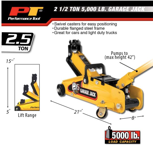 Performance Tool W1640 2.5 Ton Jack - Image 4