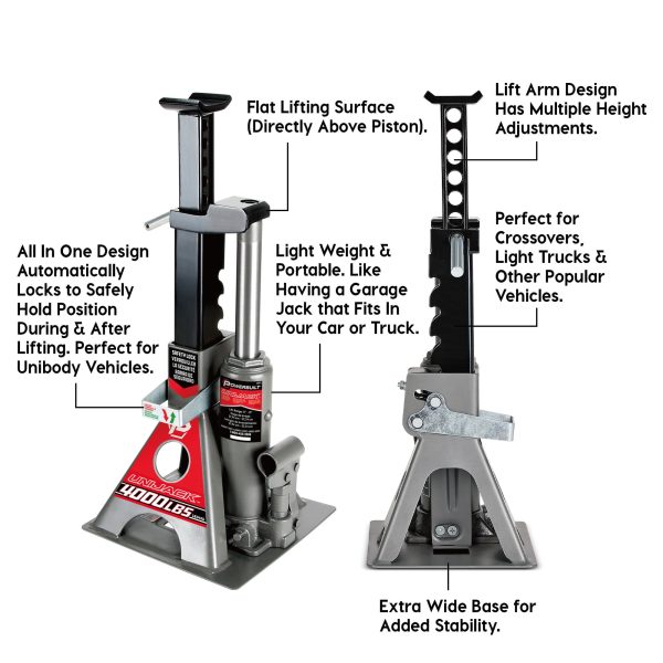 Powerbuilt 2 Ton Pound Unijack Bottle Jack and Jackstand in One - 620470 - Image 3