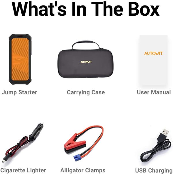 Autowit SuperCap 2 Battery-Less Portable Car Jump Starter with Carrying Case, Bulit-in Supercapacitor, No Regular Charging, Long Lifespan, Work in Extreme Environment - Image 8