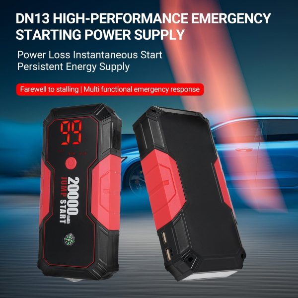 Portable 12V Auto Battery Booster by Lepmerk, DN13 Car Jump Starter, 600A Peak Current - Image 3