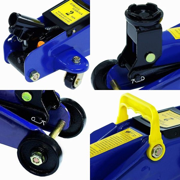 Dayplus Hydraulic Floor Jack 2 Ton Quick Rise Steel Floor Jack with Carrying Storage Case - Image 4