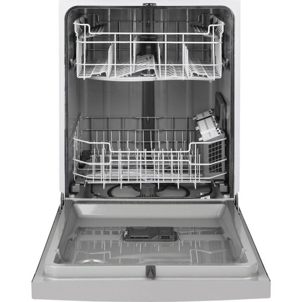 GE - Front Control Built-In Dishwasher, 54 dBA - Stainless steel - Image 2