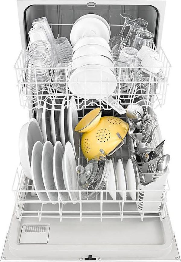 Whirlpool - 24" Front Control Built-In Dishwasher with 1-Hour Wash Cycle, 55dBA - White - Image 5