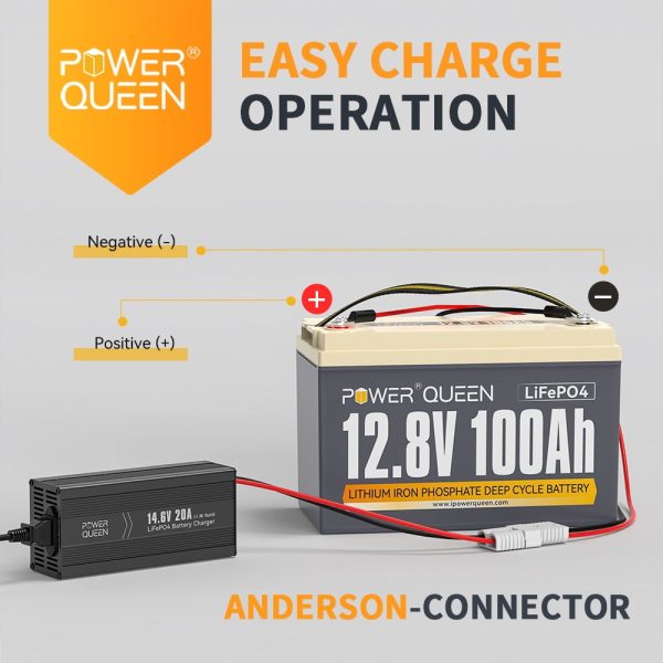 Power Queen 14.6V 20A Smart LiFePO4 Battery Charger and Maintenance - Image 4