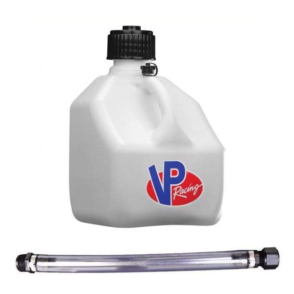 VP Racing 3 Gal Square Racing Liquid Container Utility Jug, White