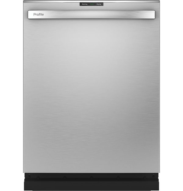 GE Profile - Top Control Smart Built-In Stainless Steel Tub Dishwasher with 3rd Rack and Microban, 42dBA - Stainless steel