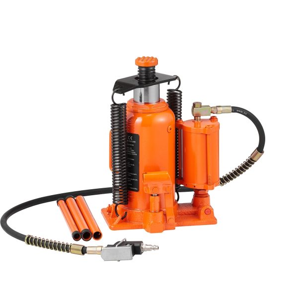 VEVOR Air Hydraulic Bottle Jack 20Ton 10.4"-19.7" High Lift Pneumatic Bottle Jack Portable Auto Repairing Shop Tool for Vehicles Trucks Cars