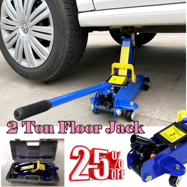 Dayplus Hydraulic Trolley Floor Jack Heavy Duty 2 Ton Trolley Jack Lifting Jack