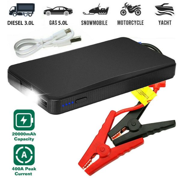 20000mAh Car Jump Starter Booster Jumper Box Power Bank Battery Charger Portable