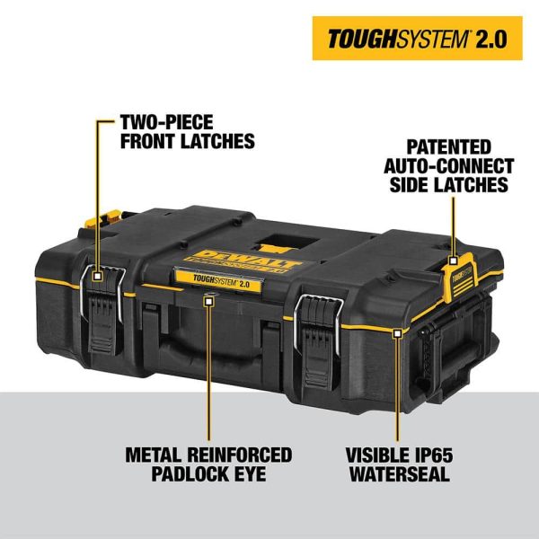 TOUGHSYSTEM 2.0 Small Tool Box, TOUGHSYSTEM 2.0 22 in. Large Tool Box and TOUGHSYSTEM 2.0 24 in. Mobile Tool Box DWST08165W00450 - Image 3