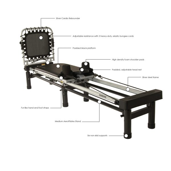 Stamina AeroPilates Reformer Whole Body Cardio Resistance Workout System - Image 3