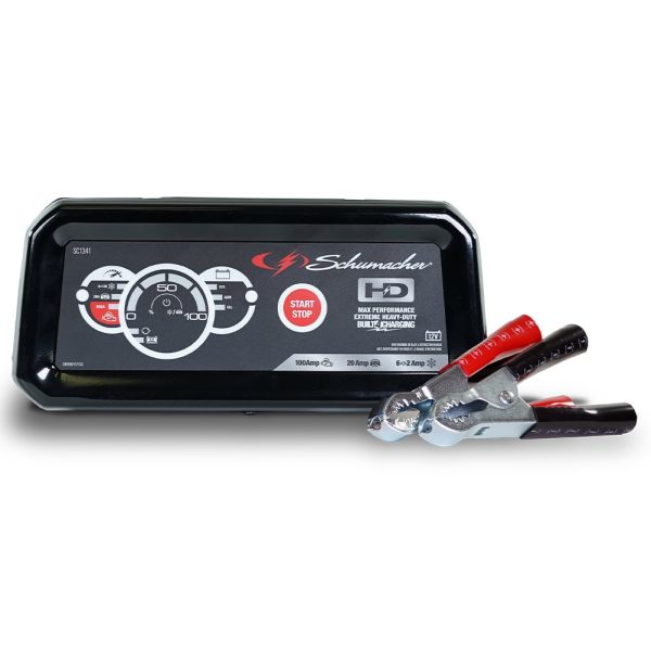 Schumacher Fully Automatic Battery Charger, Engine Starter, Maintainer and Auto Desulfator- 100 Amp/20 Amp, 12V - Image 2