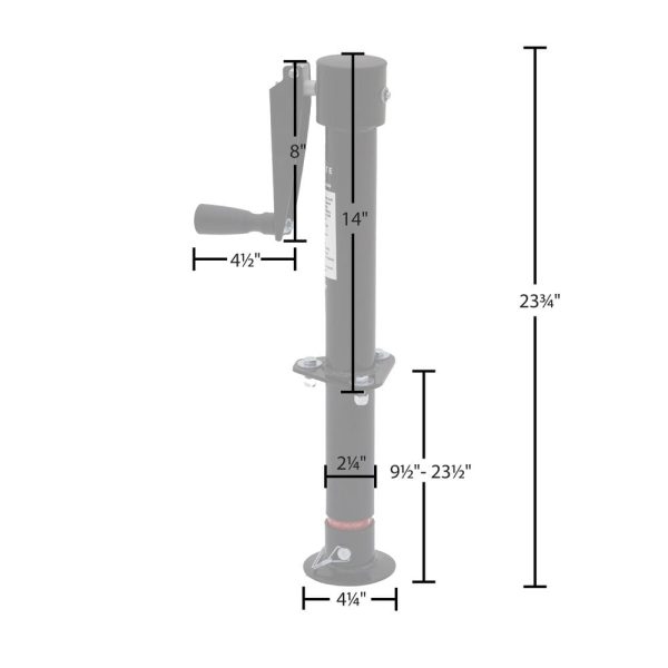 Elevate Outdoor A-Frame Trailer Jack - 2,000 lb. Capacity - Image 2